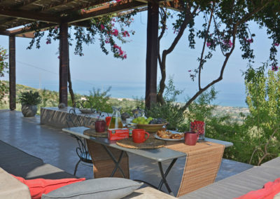 Luxury villa in Sicily terrace